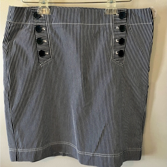 Talbots Dresses & Skirts - Talbots Blue and Gray Pencil Midi Skirt